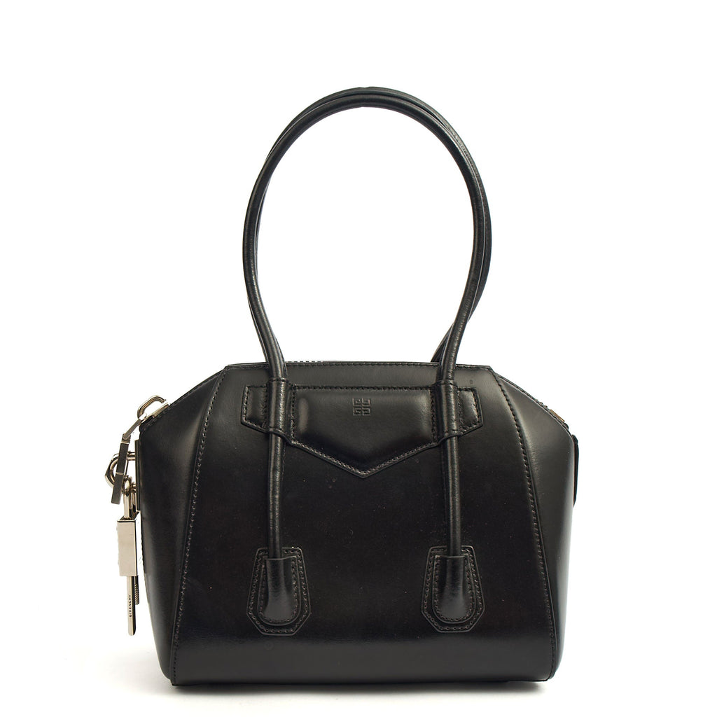 Givenchy Tote Antigona - Small in Black, Box Calfskin — Back View