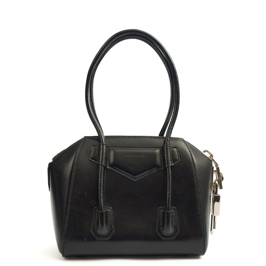 Givenchy Tote Antigona - Small in Black, Box Calfskin — Front View