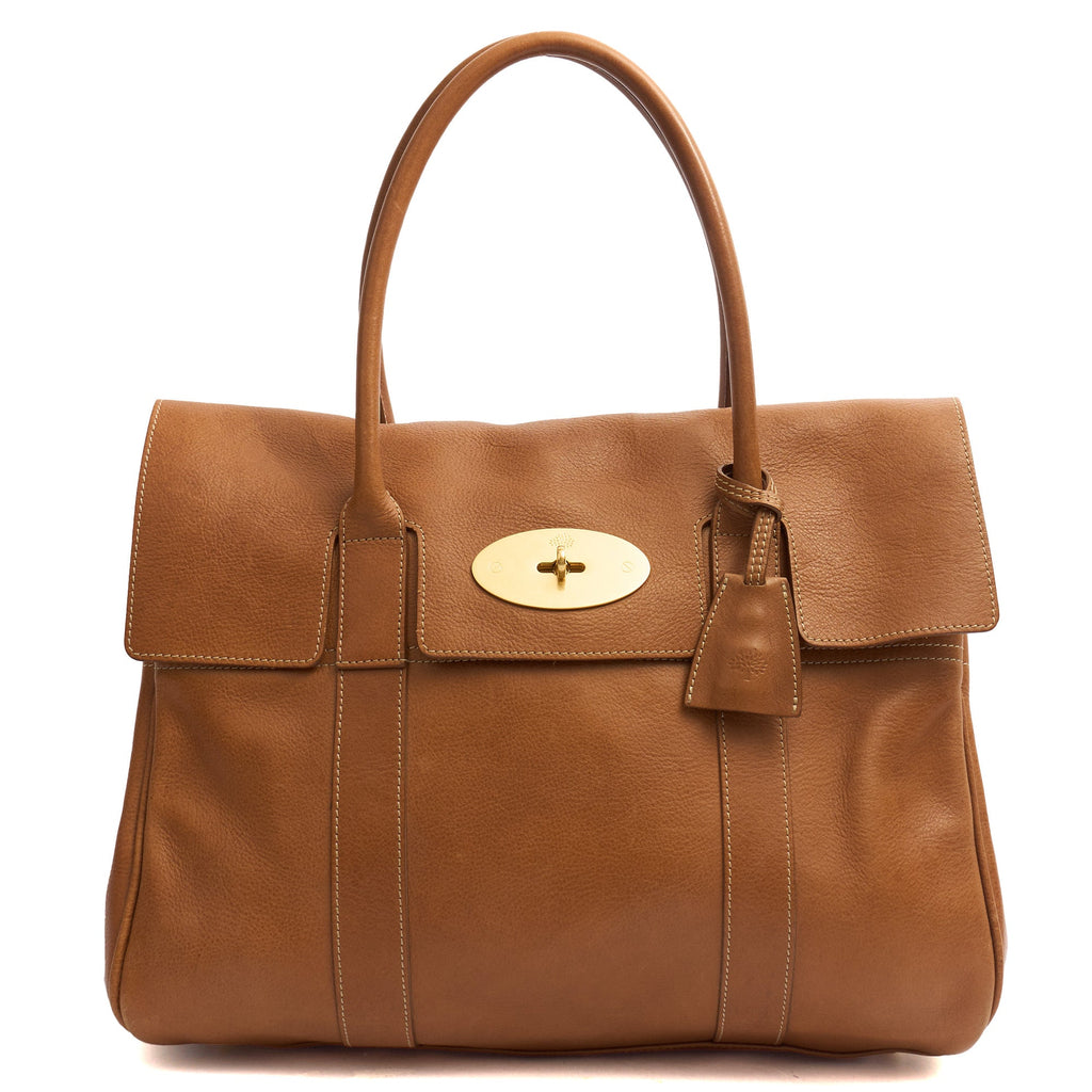 Mulberry Tote Bayswater Heritage in Oak, Leather — Front View