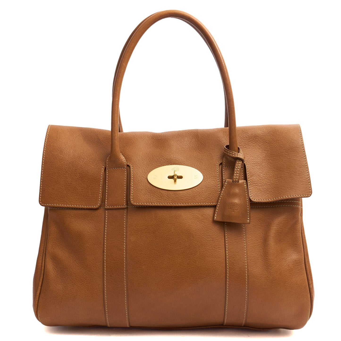 Mulberry Tote Bayswater Heritage in Oak, Leather — Front View