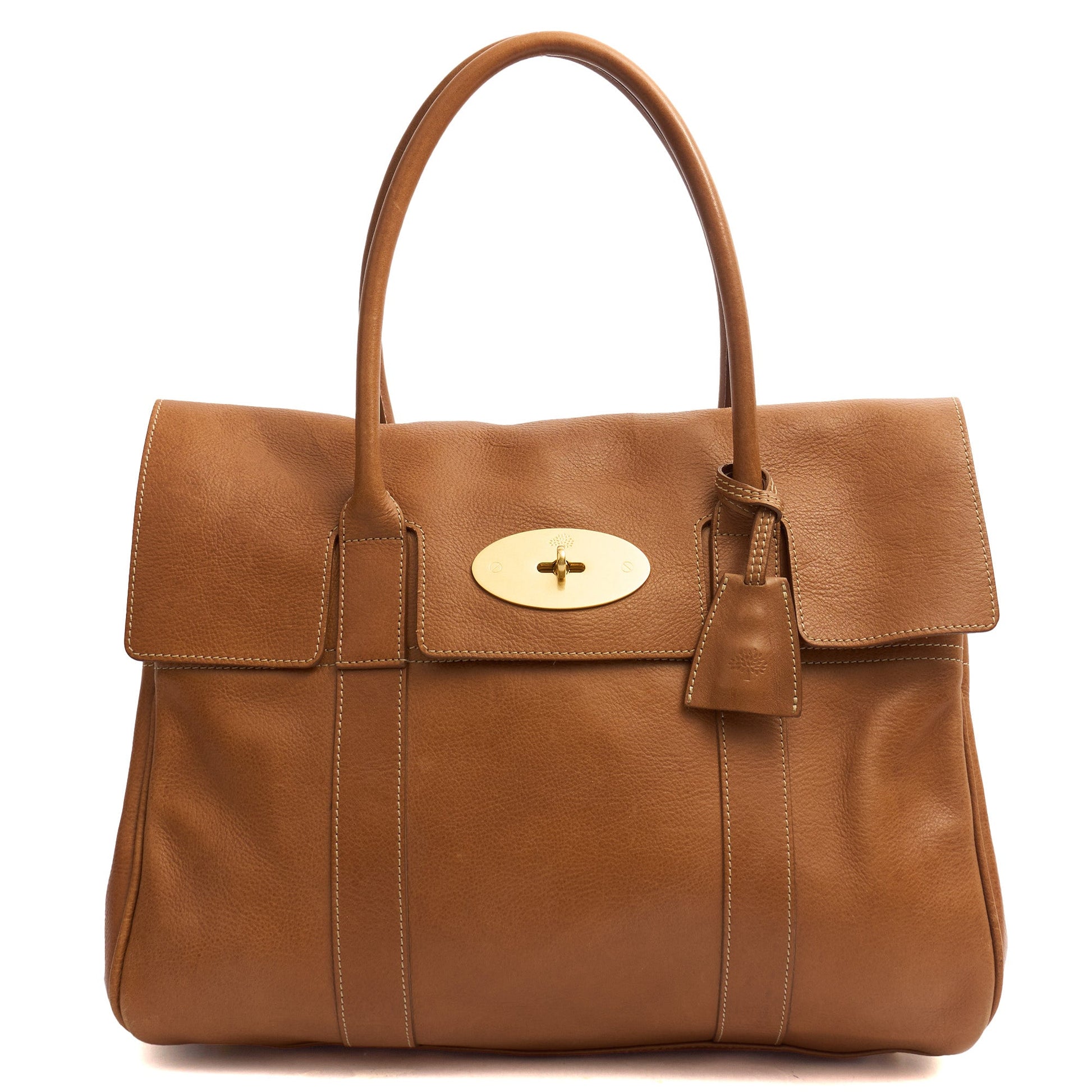 Mulberry Tote Bayswater Heritage in Oak, Leather — Front View