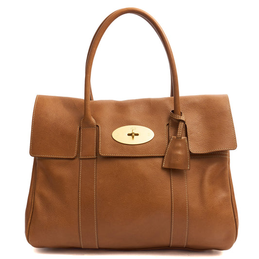 Mulberry Tote Bayswater Heritage in Oak, Leather — Front View