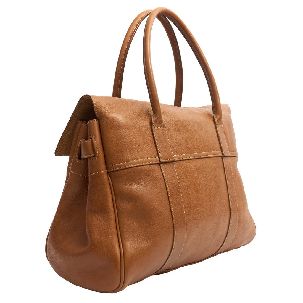 Mulberry Tote Bayswater Heritage in Oak, Leather — Back View
