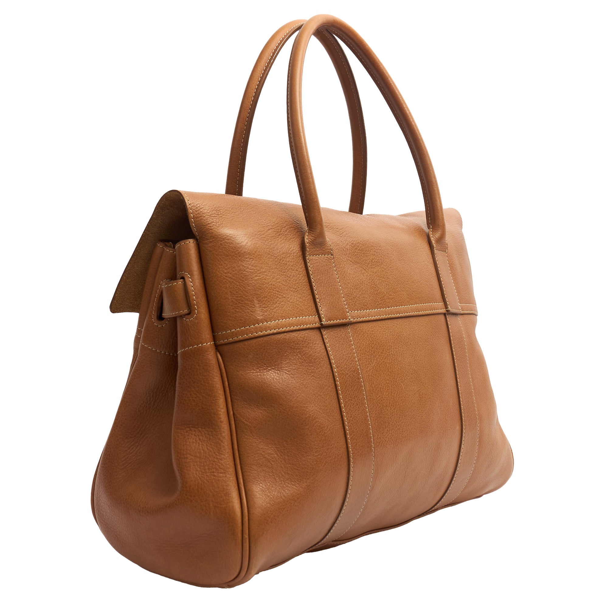Mulberry Tote Bayswater Heritage in Oak, Leather — Back View