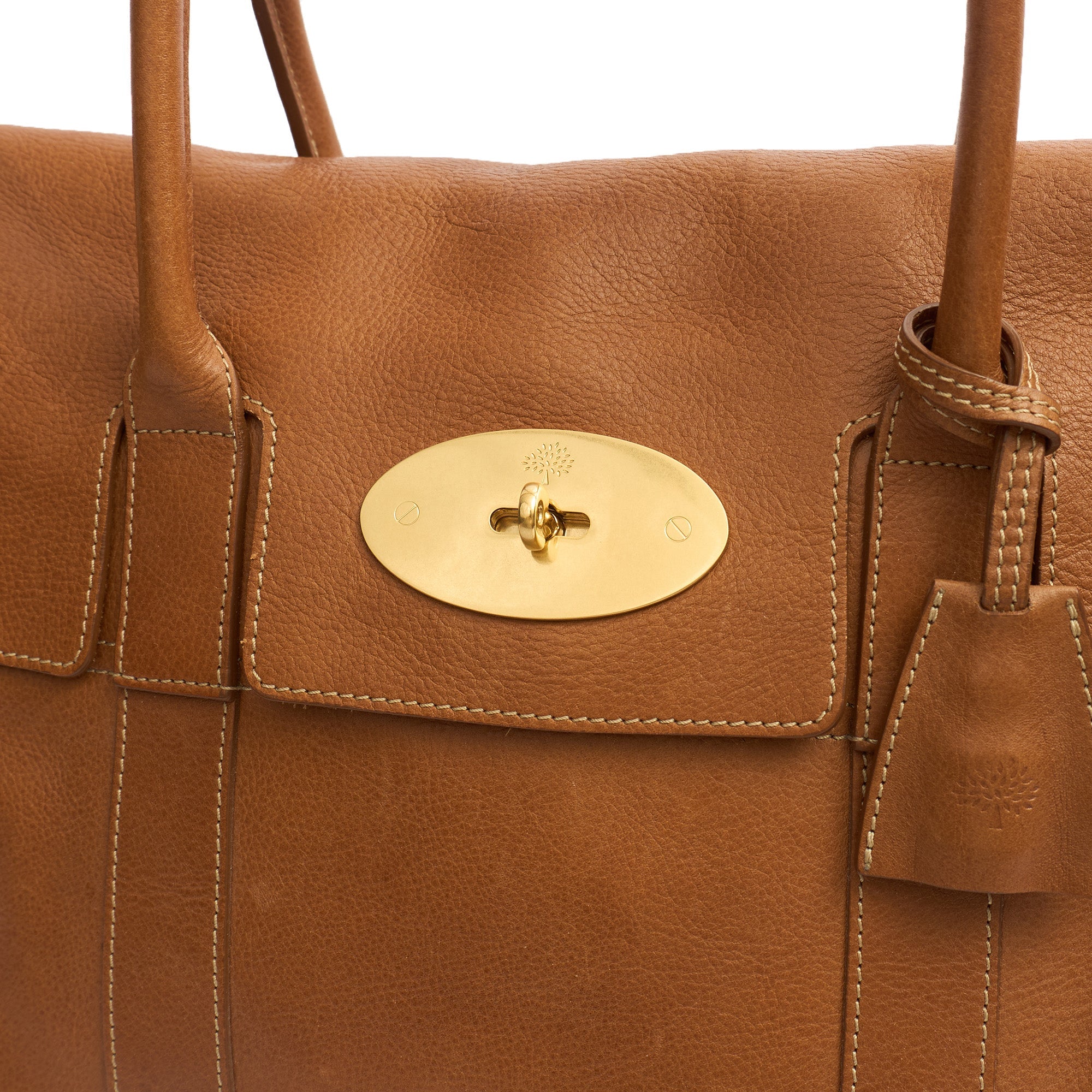 Mulberry Tote Bayswater Heritage in Oak, Leather — Lifestyle View