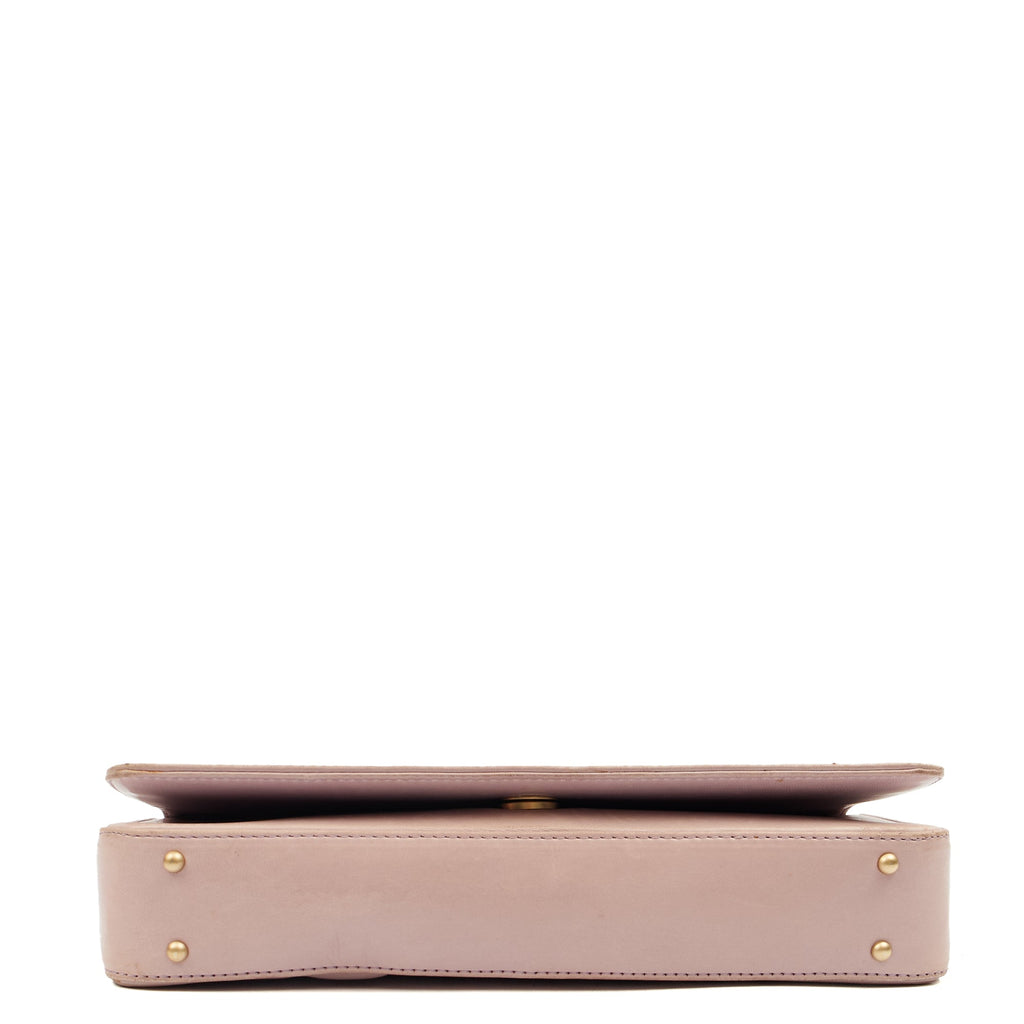 Chanel Shoulder Bag Chocolate Bar Shoulder Bag in Purple, Lambskin Leather — Top View