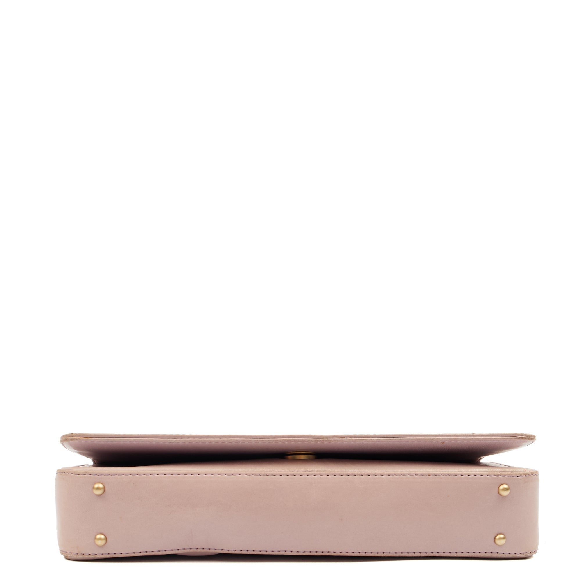 Chanel Shoulder Bag Chocolate Bar Shoulder Bag in Purple, Lambskin Leather — Top View