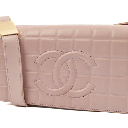 Chanel Shoulder Bag Chocolate Bar Shoulder Bag in Purple, Lambskin Leather — Alternate View 26