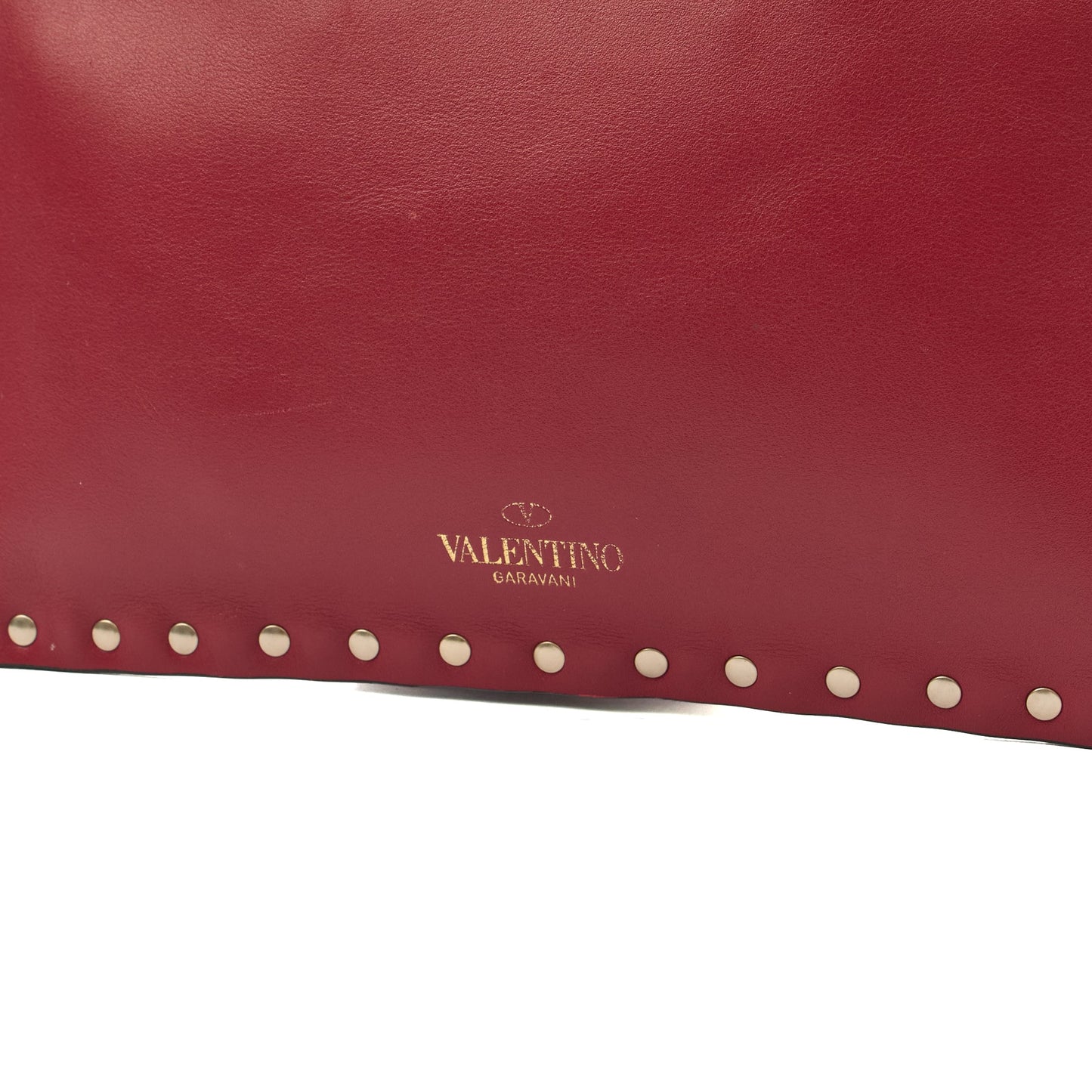 Valentino Clutch Rockstud Pouch in Red, Leather — Alternate View 18