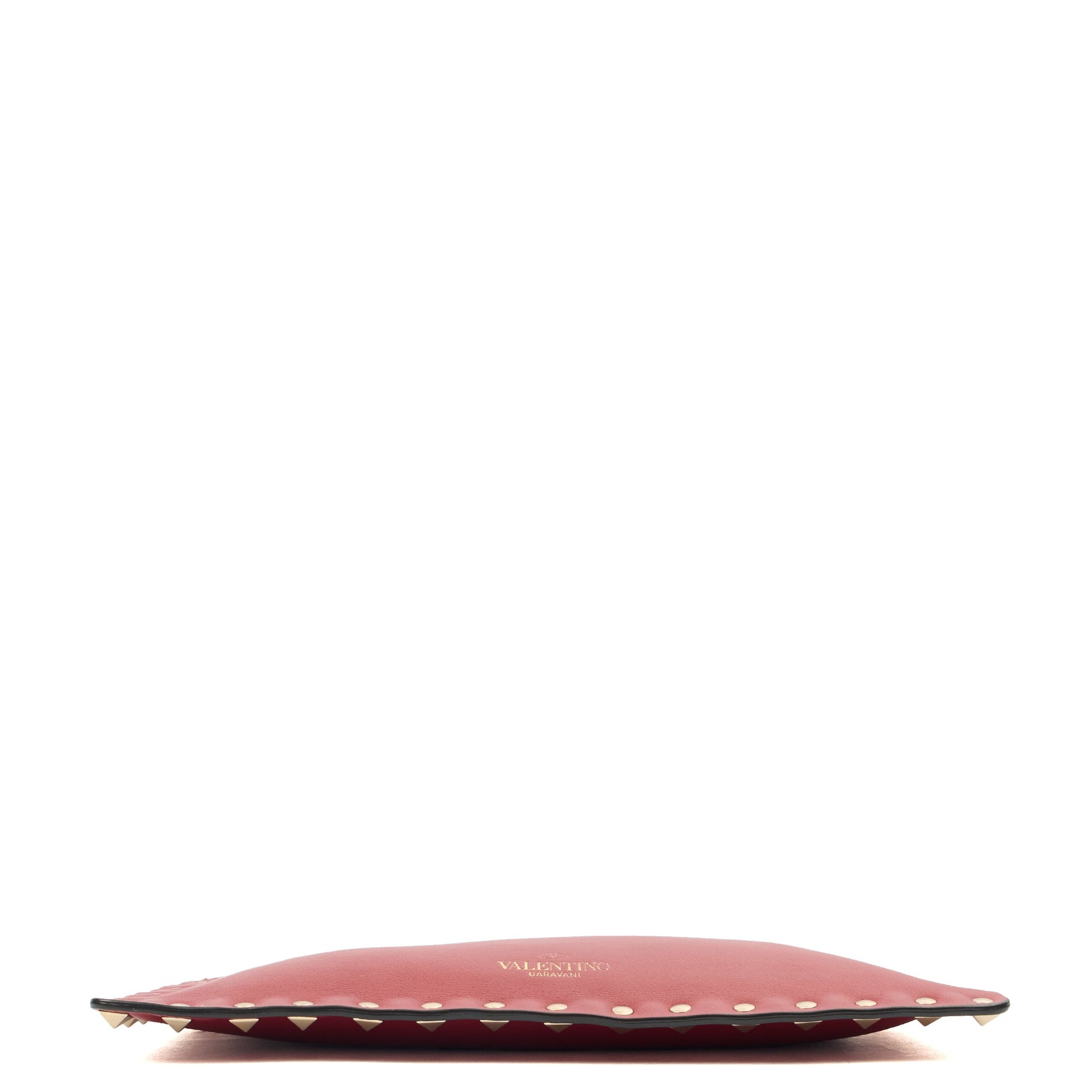 Valentino Clutch Rockstud Pouch in Red, Leather — Alternate View 16