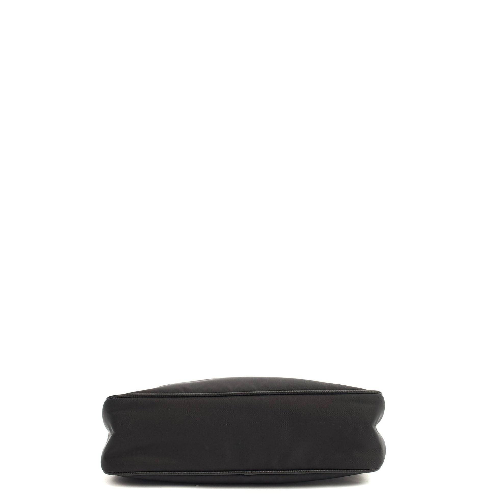 Prada Cross Body Re-Edition 2005 Re-Nylon Bag in Black, Nylon — Top View