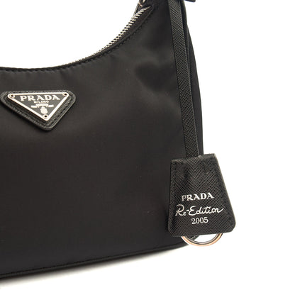 Prada Cross Body Re-Edition 2005 Re-Nylon Bag in Black, Nylon — Lifestyle View