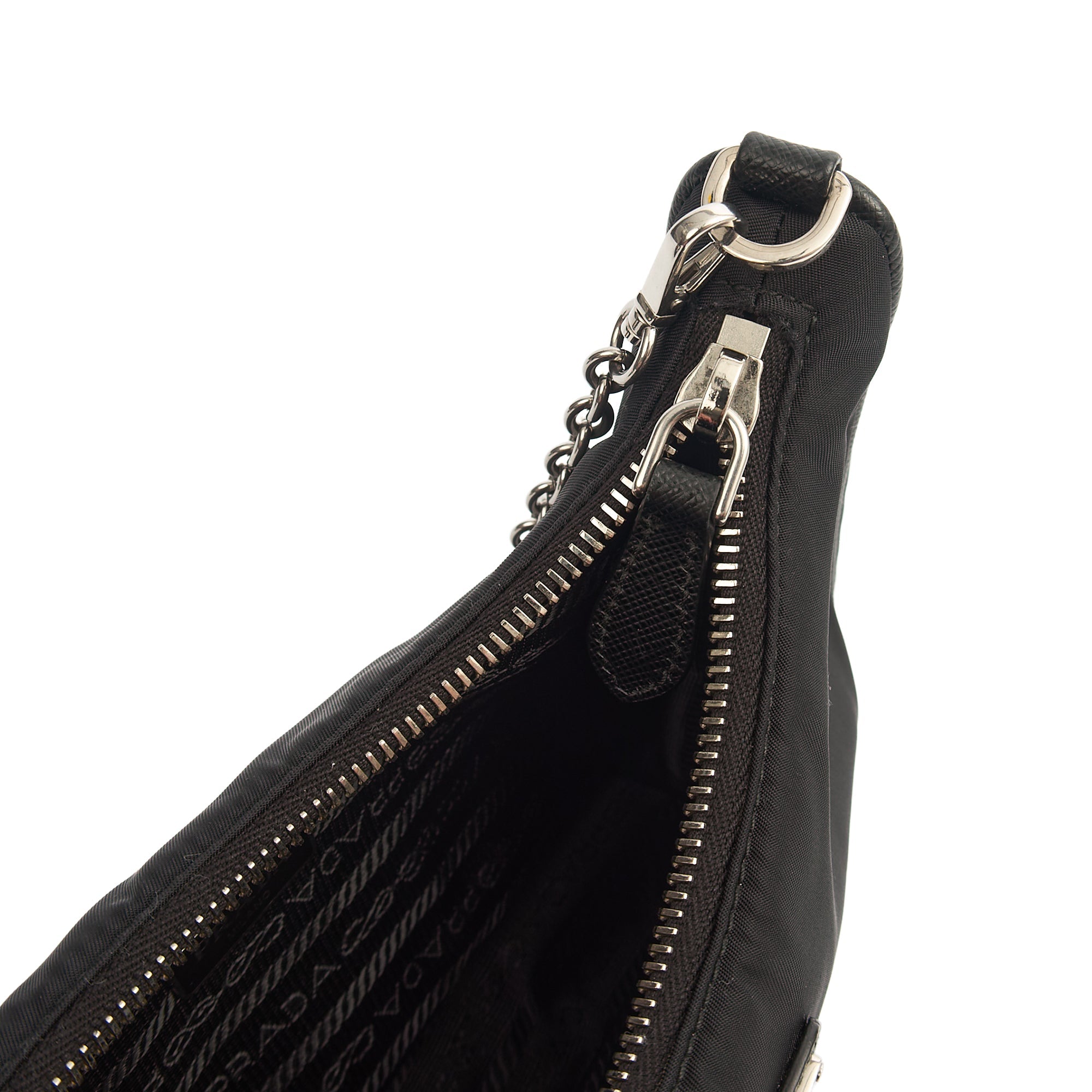 Prada Cross Body Re-Edition 2005 Re-Nylon Bag in Black, Nylon — Alternate View 24