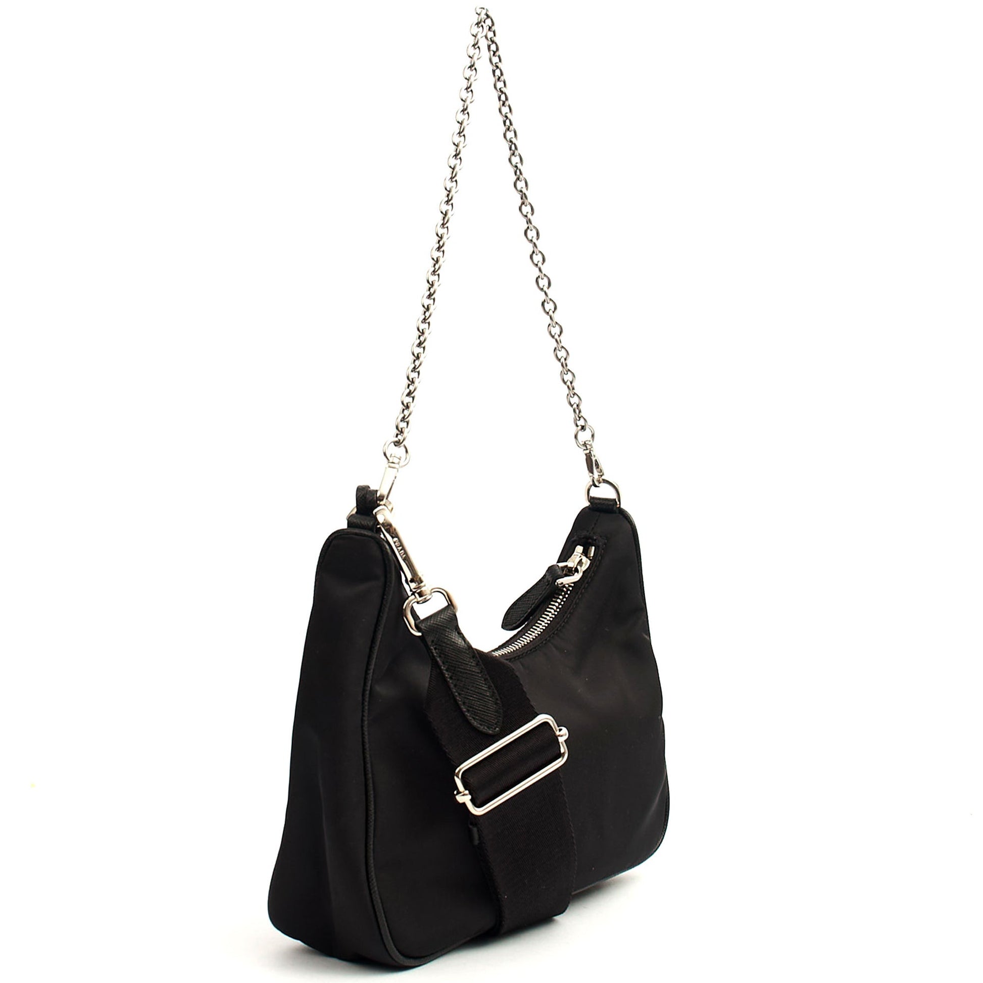 Prada Cross Body Re-Edition 2005 Re-Nylon Bag in Black, Nylon — Alternate View 18