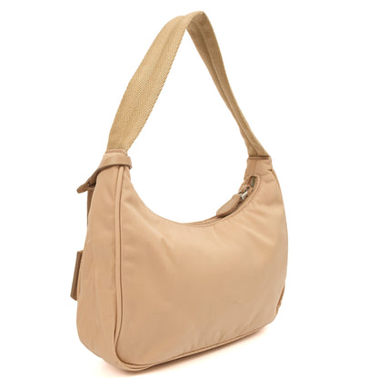 Prada Mini Bag Re-edition 2000 Nylon Mini Bag in Neutral, Nylon — Back View