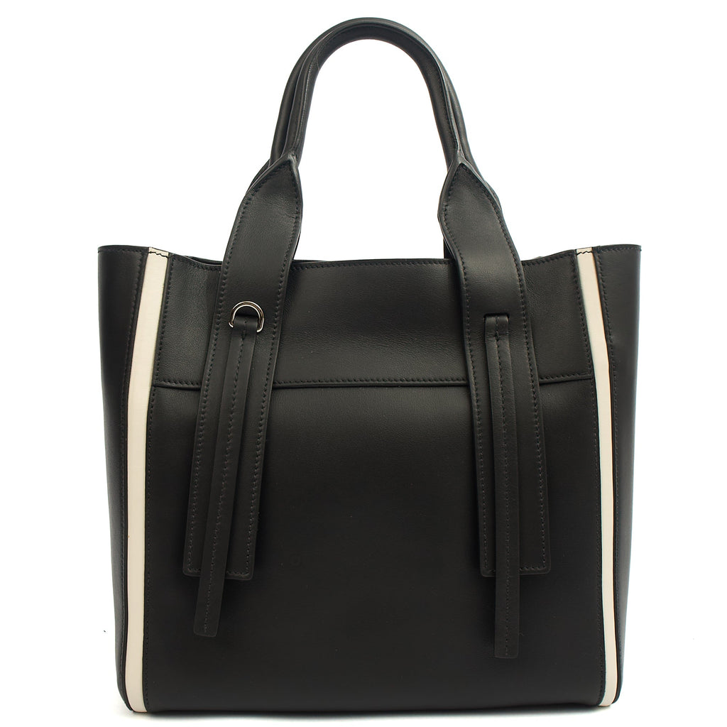 Prada Tote Tote in Black, Leather — Back View