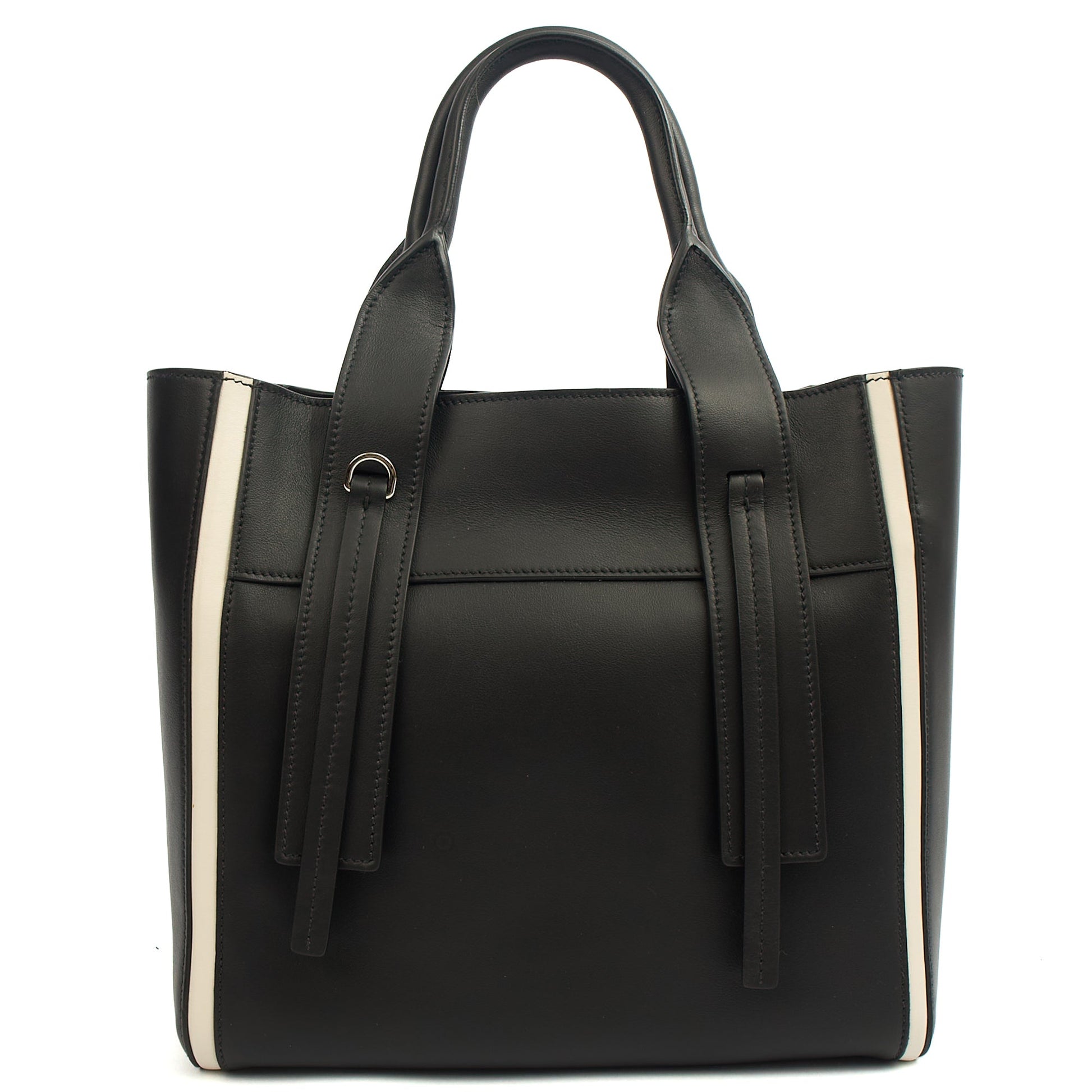 Prada Tote Tote in Black, Leather — Back View