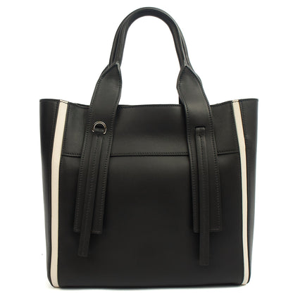 Prada Tote Tote in Black, Leather — Back View
