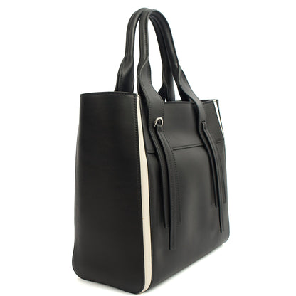 Prada Tote Tote in Black, Leather — Side View