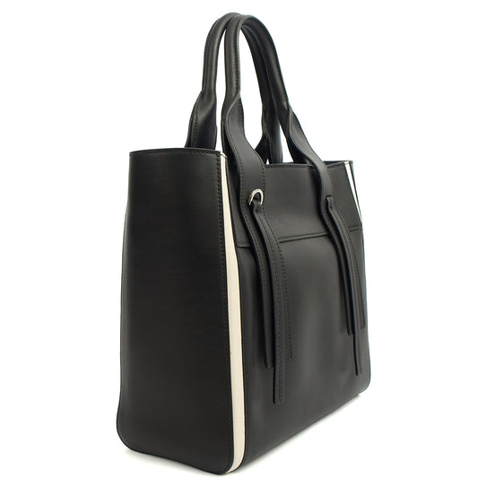 Prada Tote Tote in Black, Leather — Side View