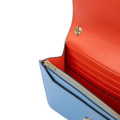 Mulberry Cross Body Darley Shoulder Bag  in Cornflour, Leather — Lifestyle View