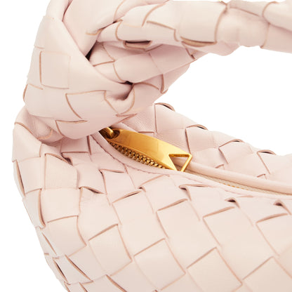 Bottega Veneta Top Handle Jodie - Mini in Pink, Intrecciato Nappa — Lifestyle View
