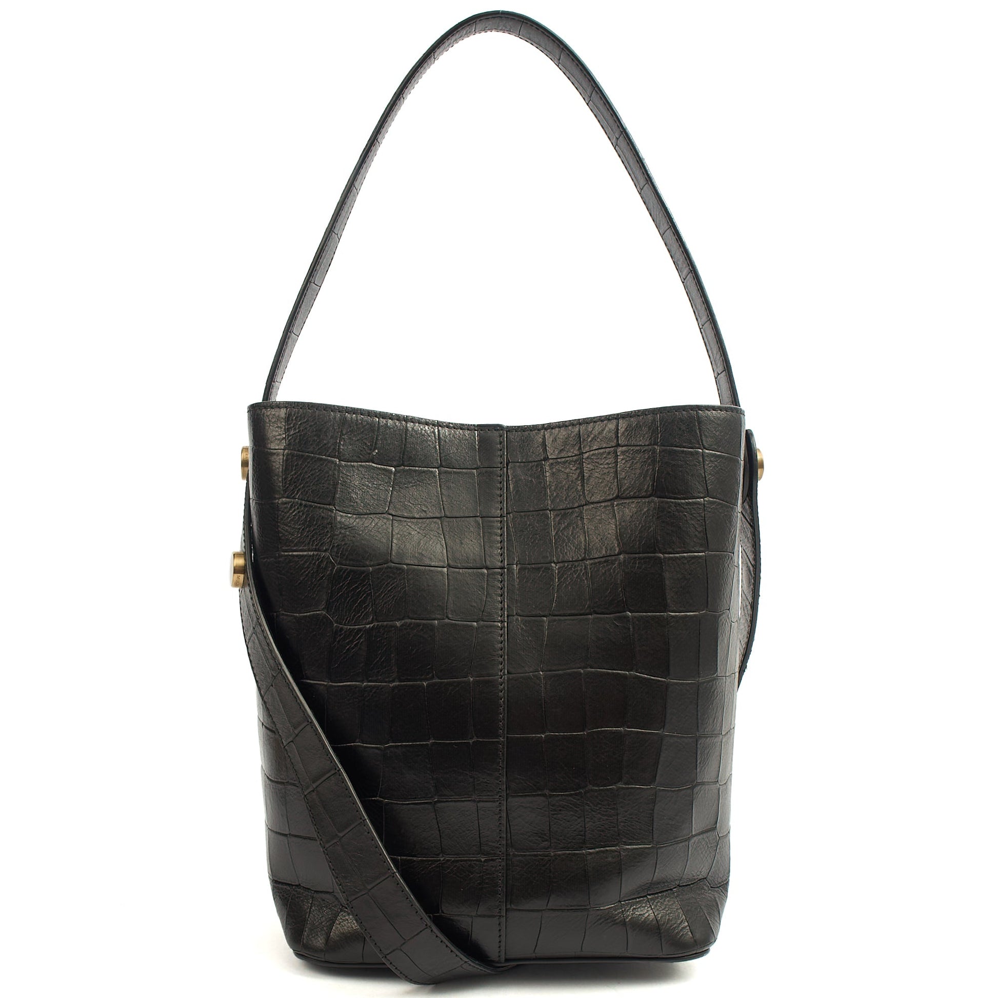 Mulberry Bucket Bag Kite Tote in Black, Exotic Effect Leather — Alternate View 15