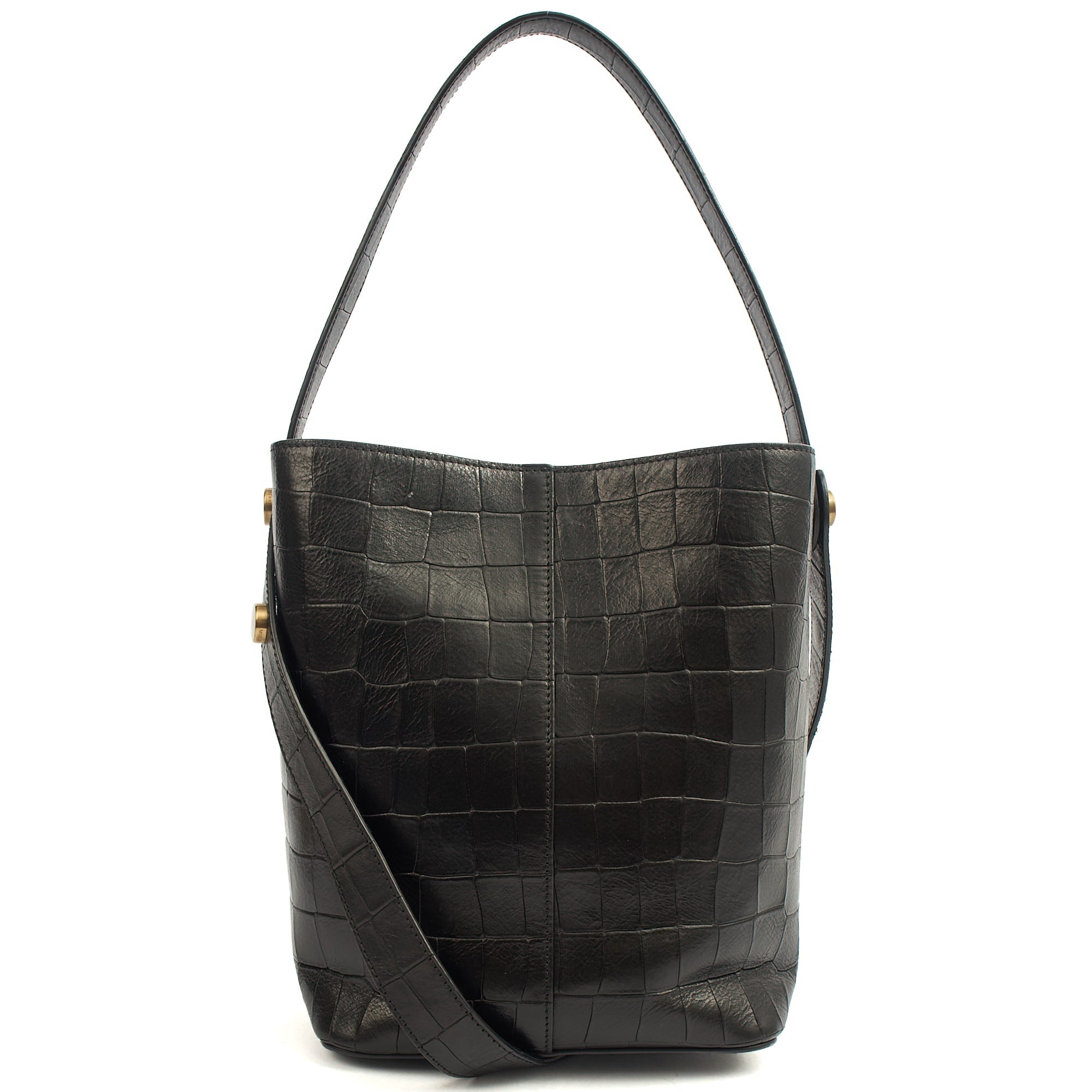 Mulberry Bucket Bag Kite Tote in Black, Exotic Effect Leather — Alternate View 15