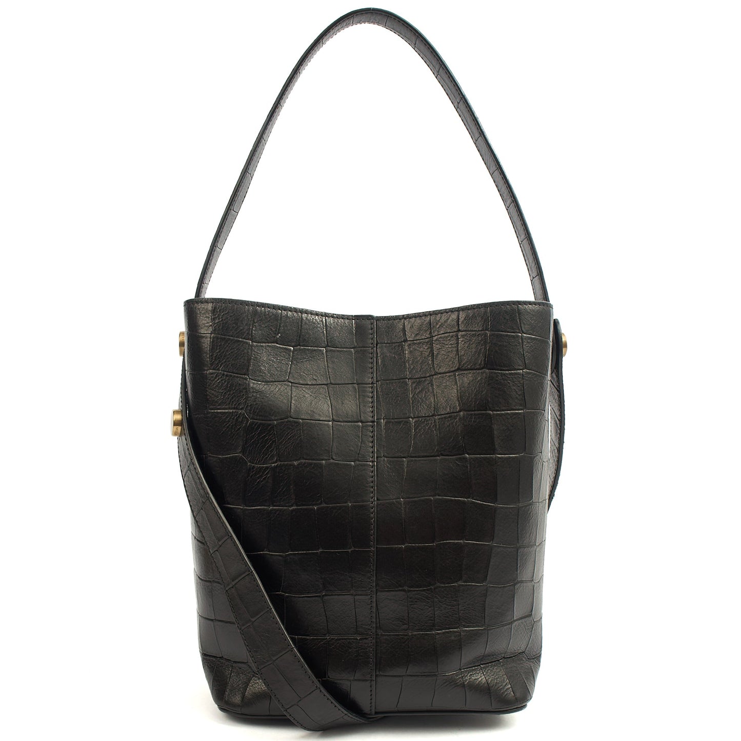 Mulberry Bucket Bag Kite Tote in Black, Exotic Effect Leather — Alternate View 9