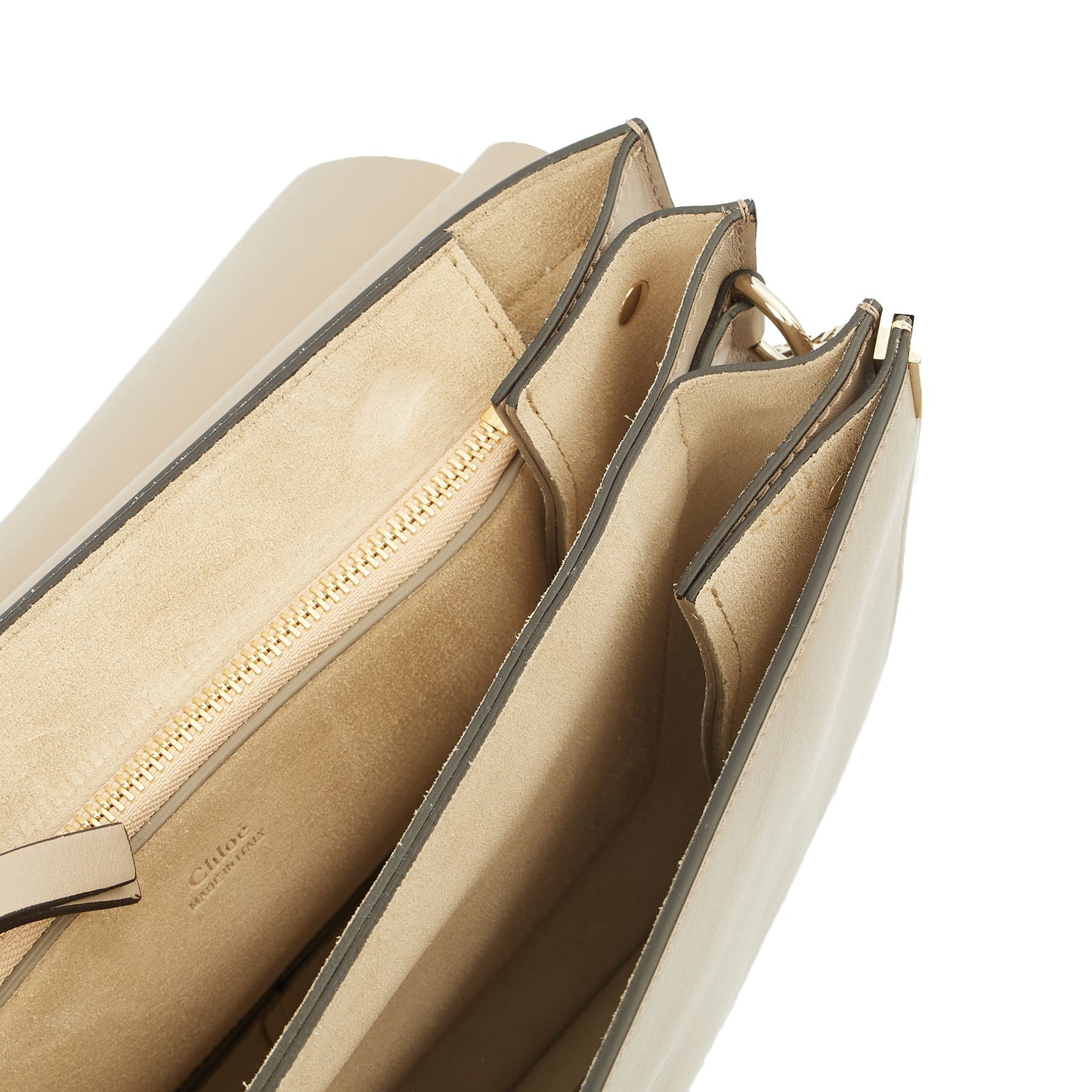 Chloe Cross Body Faye Day - Medium in Neutral, Leather — Detail View