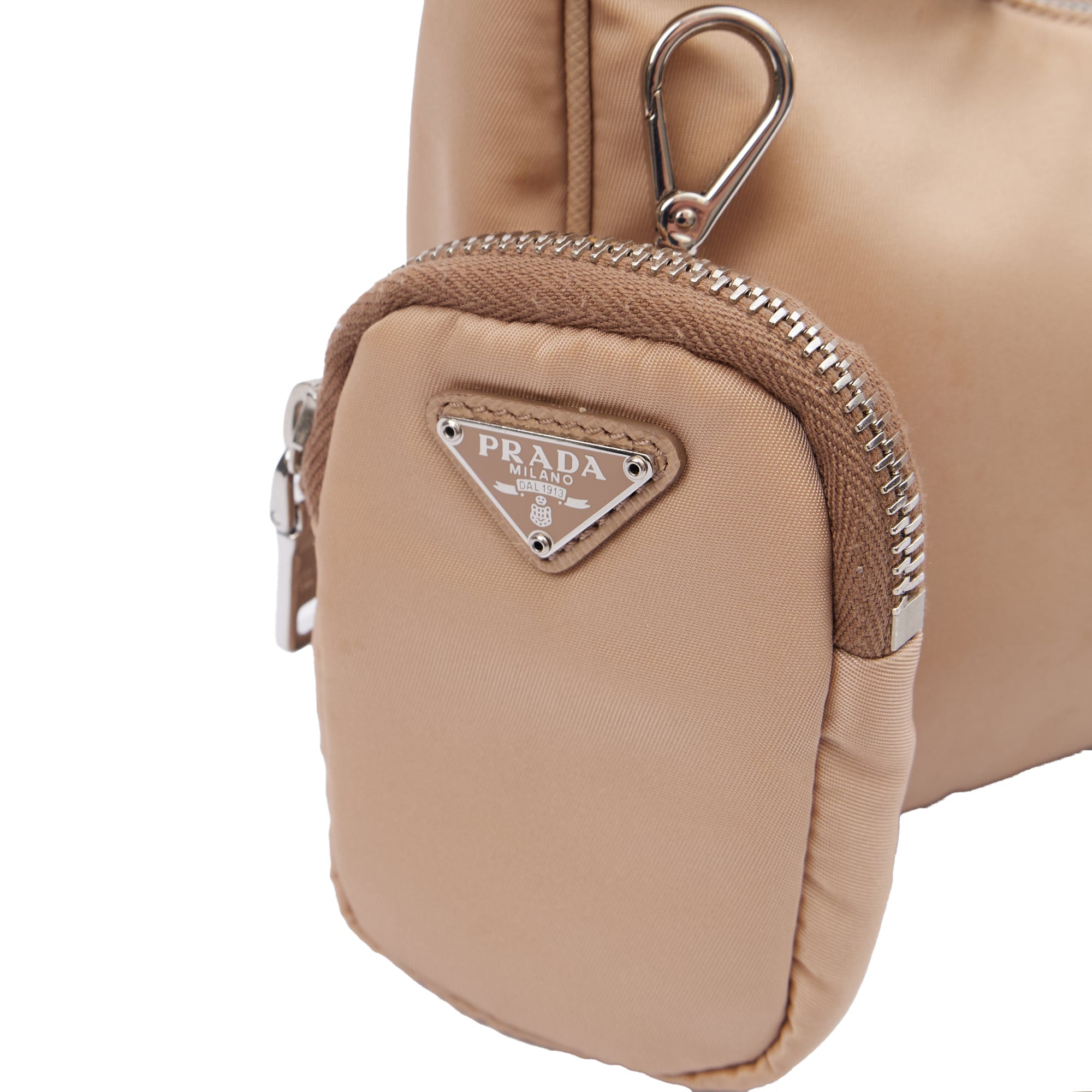 Prada Cross Body Re-Edition 2005 Re-Nylon Bag in Neutral, Nylon — Alternate View 7