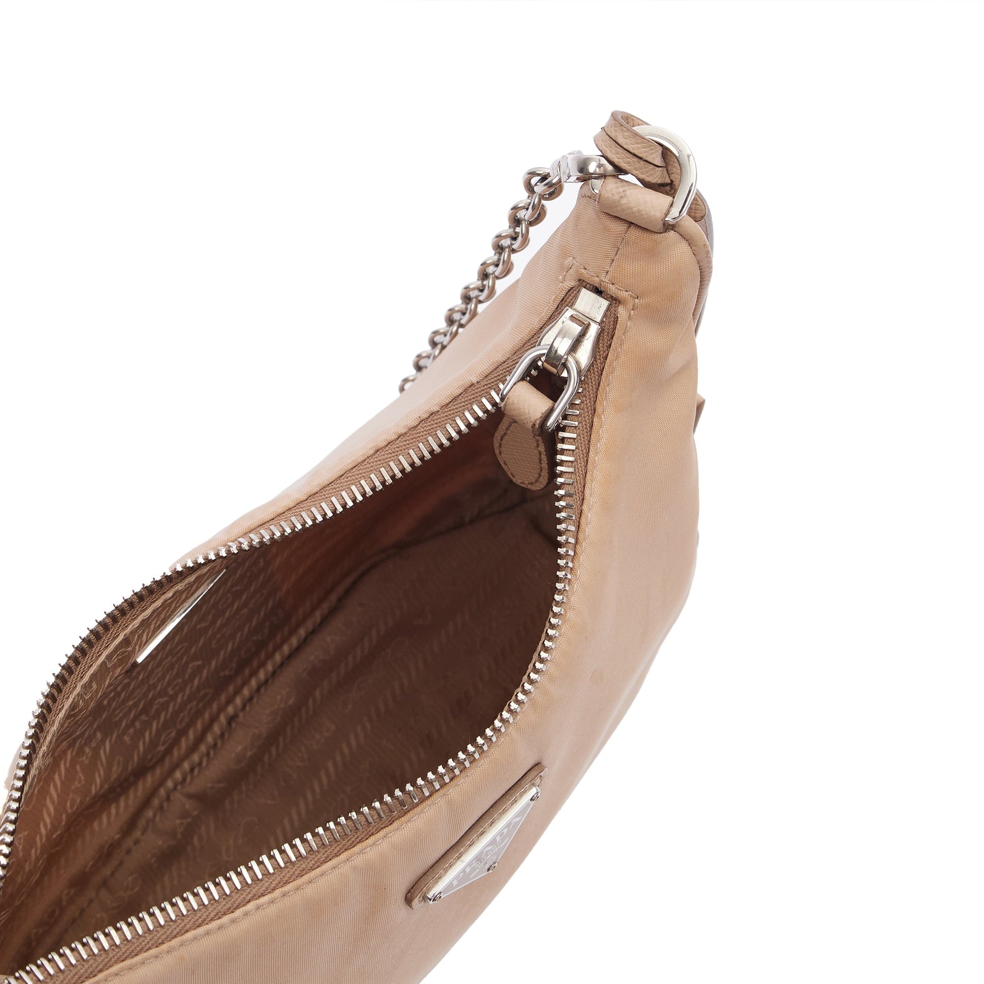 Prada Cross Body Re-Edition 2005 Re-Nylon Bag in Neutral, Nylon — Alternate View 8