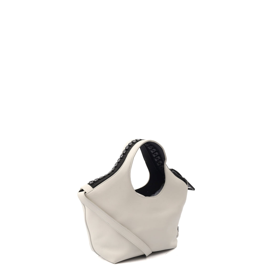 Balenciaga Tote Tote in White, Leather — Side View