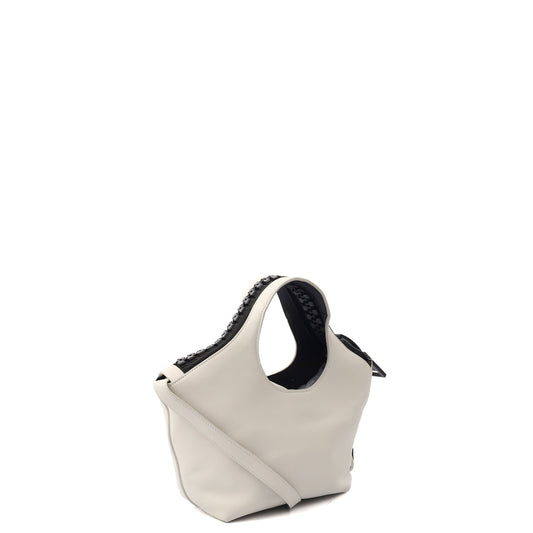 Balenciaga Tote Tote in White, Leather — Side View