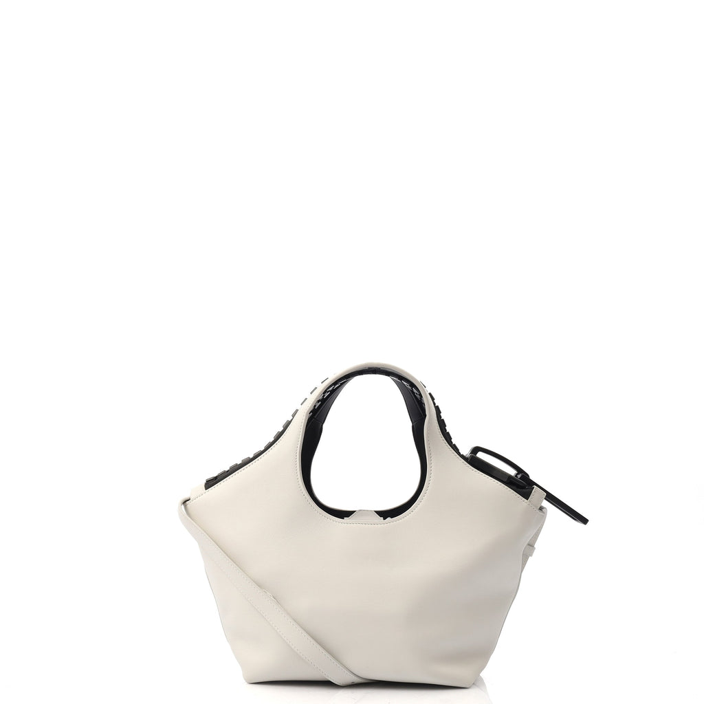 Balenciaga Tote Tote in White, Leather — Back View