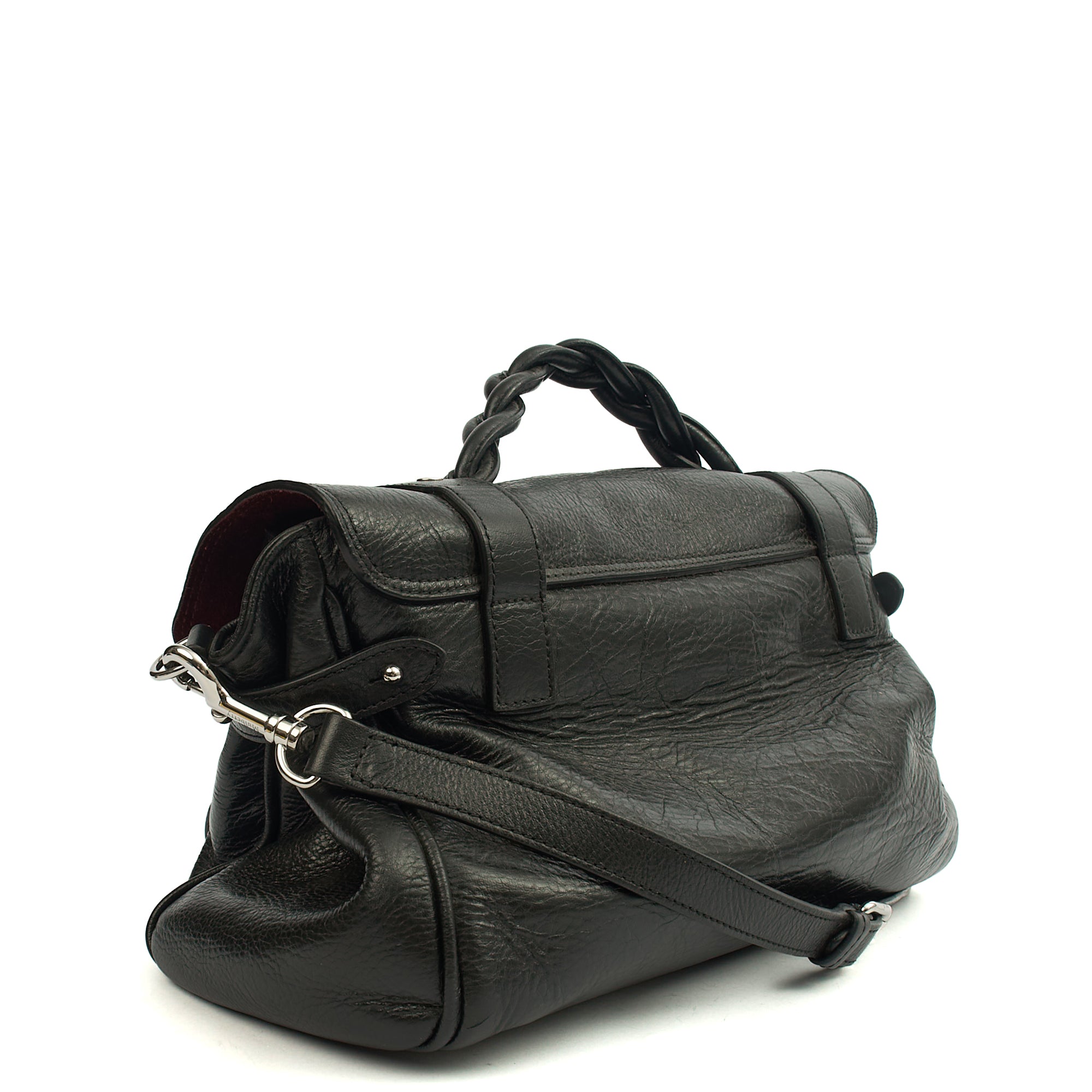 Mulberry Tote Alexa in Black, Leather — Side View