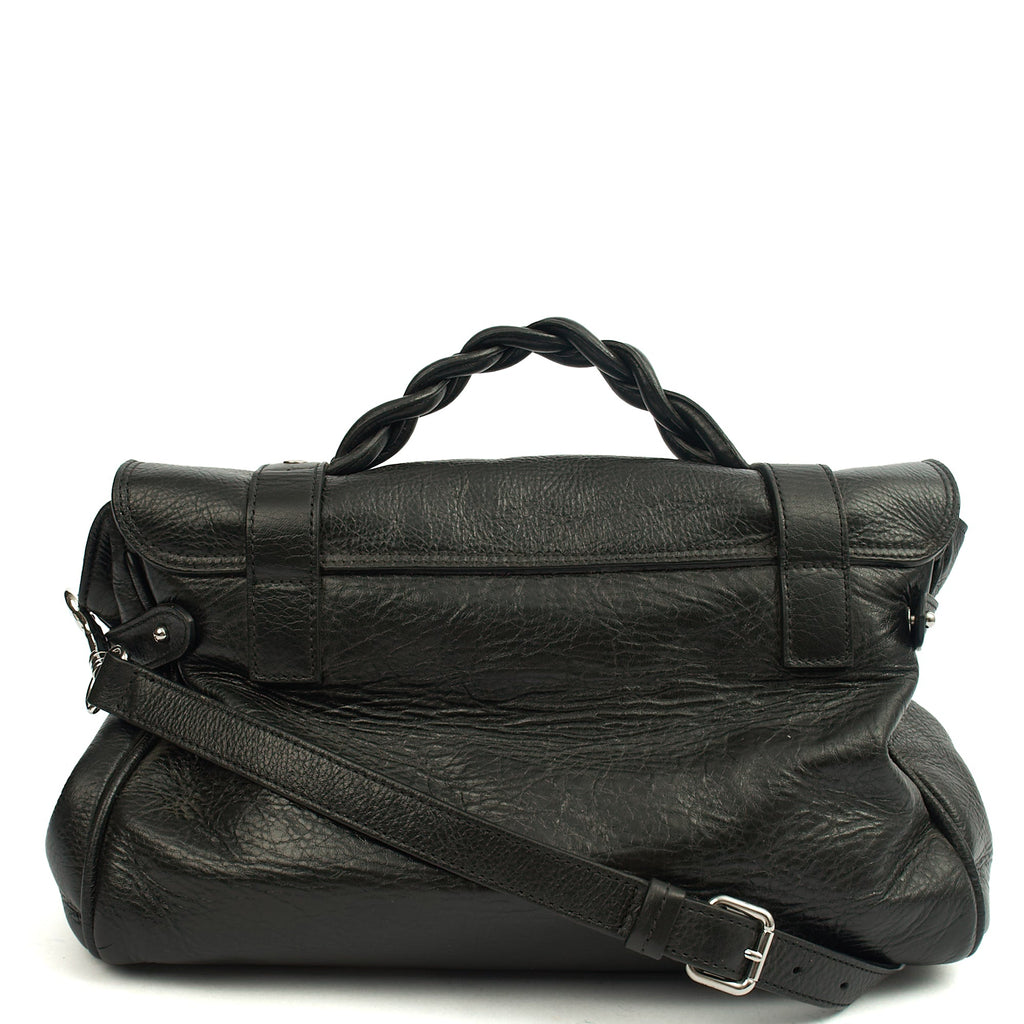 Mulberry Tote Alexa in Black, Leather — Back View