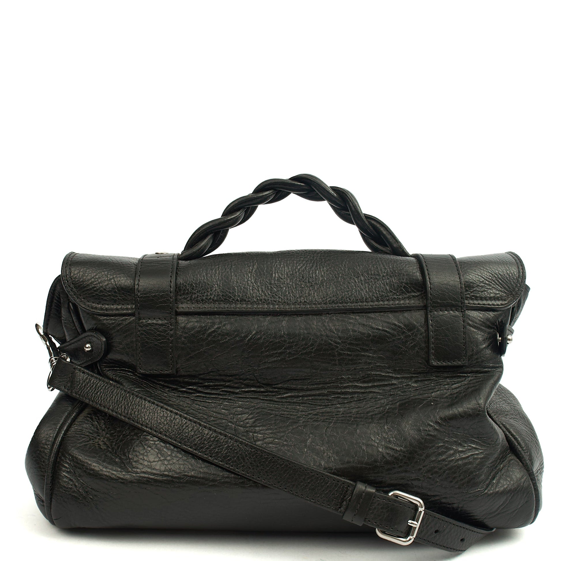 Mulberry Tote Alexa in Black, Leather — Back View