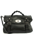Mulberry Tote Alexa in Black, Leather — Front View