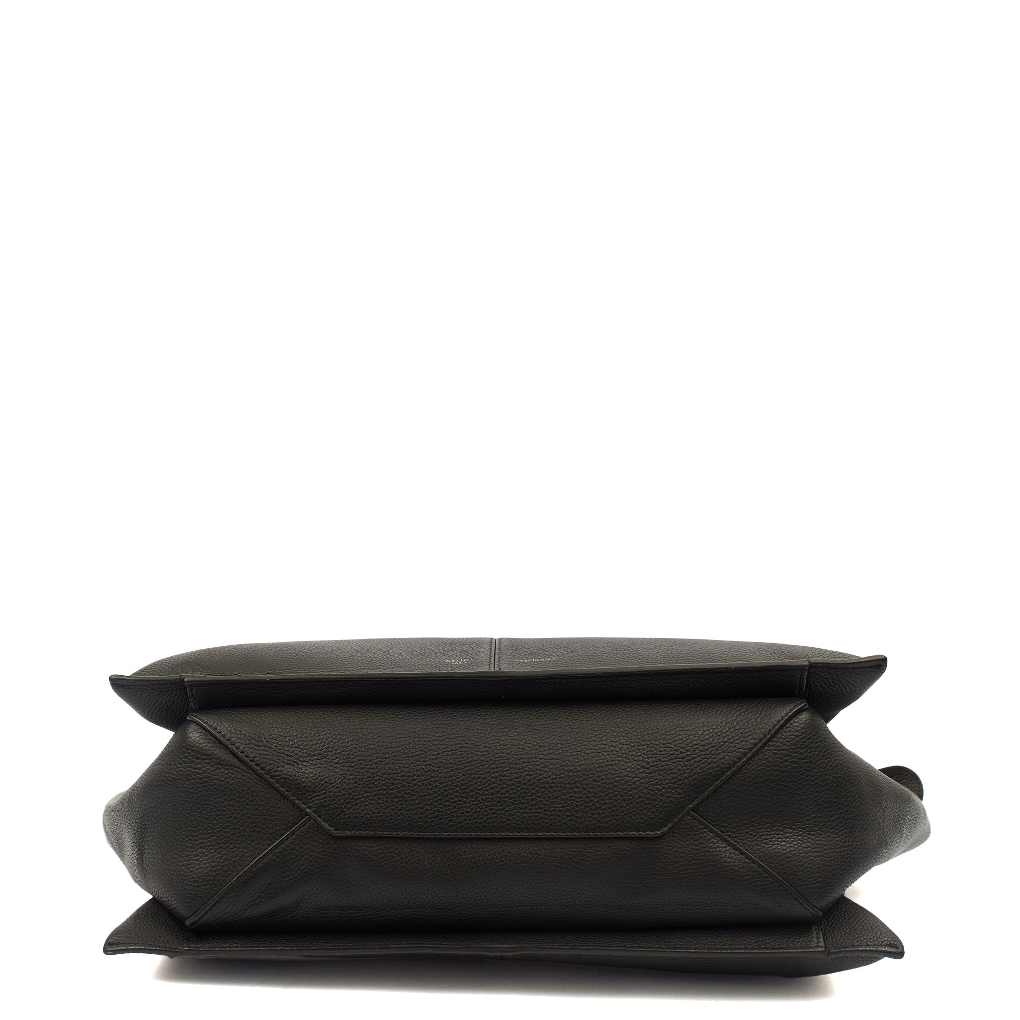 Celine Top Handle Trifold in Black, Leather — Alternate View 10