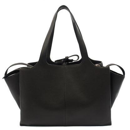 Celine Top Handle Trifold in Black, Leather — Alternate View 9