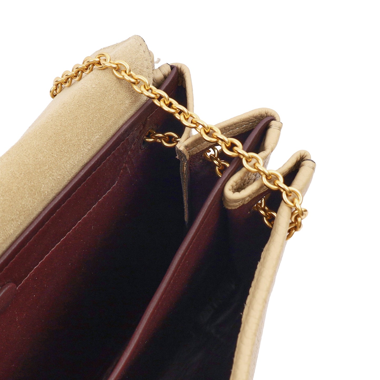Mulberry Shoulder Bag Marloes in Neutral, Calfskin Leather — Detail View