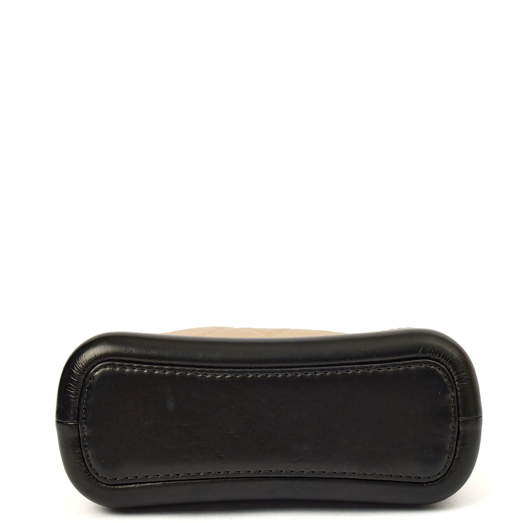 Chanel Shoulder Bag Gabrielle Hobo - Small in Neutral, Calfskin Leather — Detail View