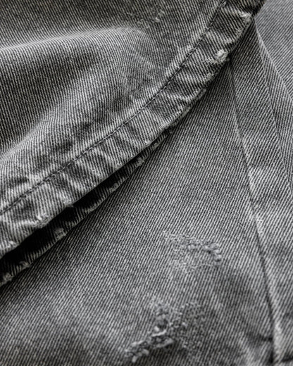 Benir Clothing Distressed Denim - Stone Grey — 28 — Detail View