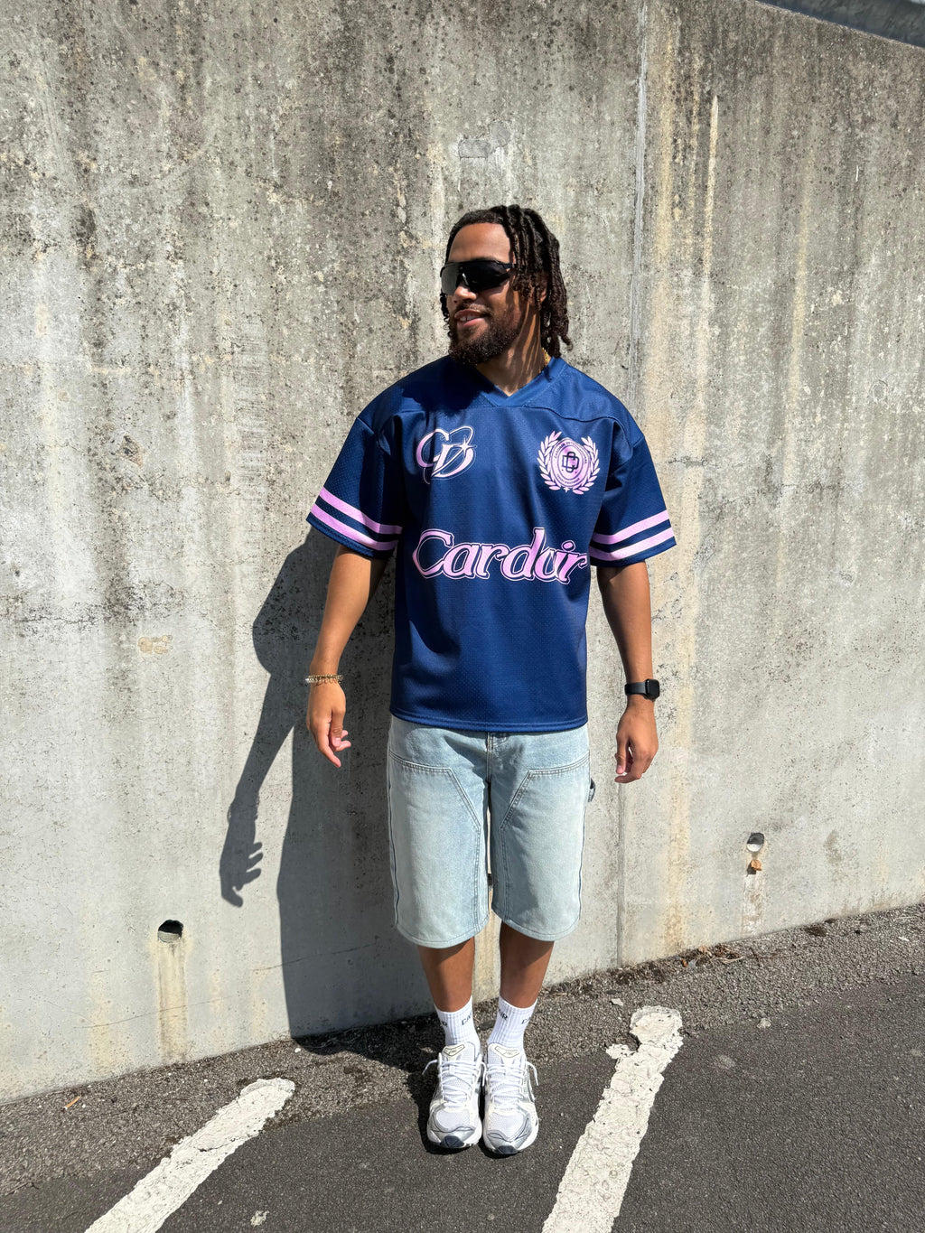 Cardair Club Mesh Jersey - Navy Blue — S — Back View