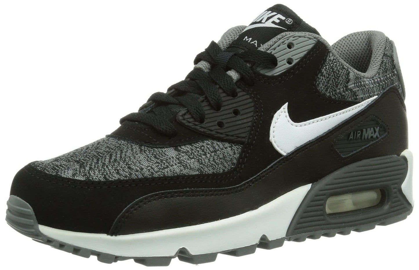 Nike Air Max 90 (GS) Anthracite-White-Black-Cool Grey — UK 13.5 | EU 32 | US 1Y — Top View