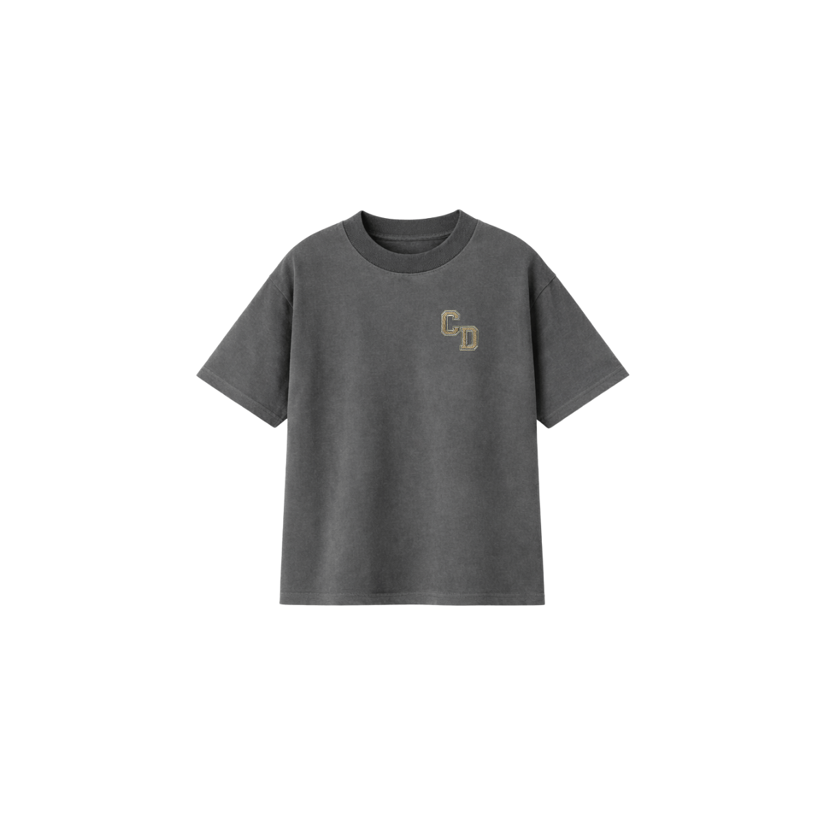 Cardair CD logo T shirt - Washed Charcoal — S — Front View