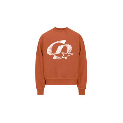 Cardair CD Star Sweatshirt - Burnt Orange — S — Front View