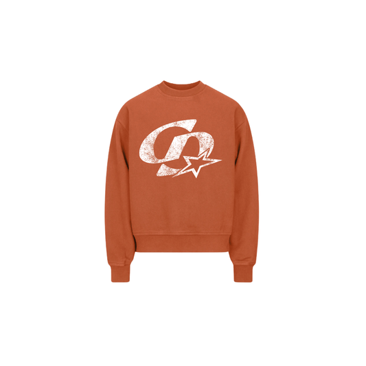 Cardair CD Star Sweatshirt - Burnt Orange — S — Front View