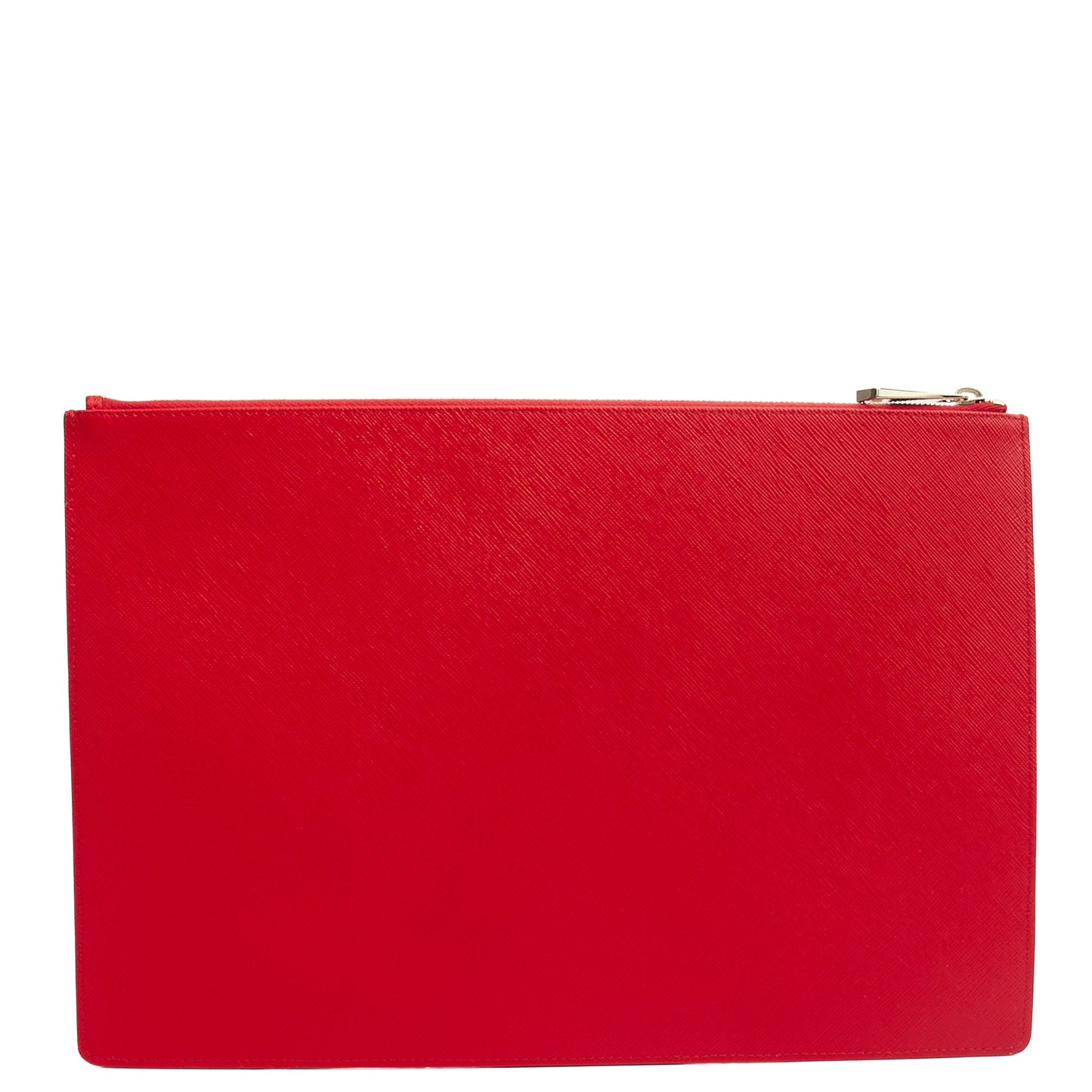 Givenchy Clutch Zip Pouch in Red, Box Calfskin — Back View